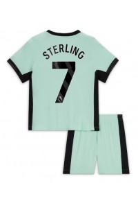 Fotbalové Dres Chelsea Raheem Sterling #7 Dětské Třetí Oblečení 2023-24 Krátký Rukáv (+ trenýrky)